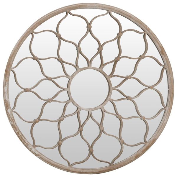 Vidaxl Specchio Di Sabbia 60X3 Cm Rotondo In Ferro Per Uso Interno-image