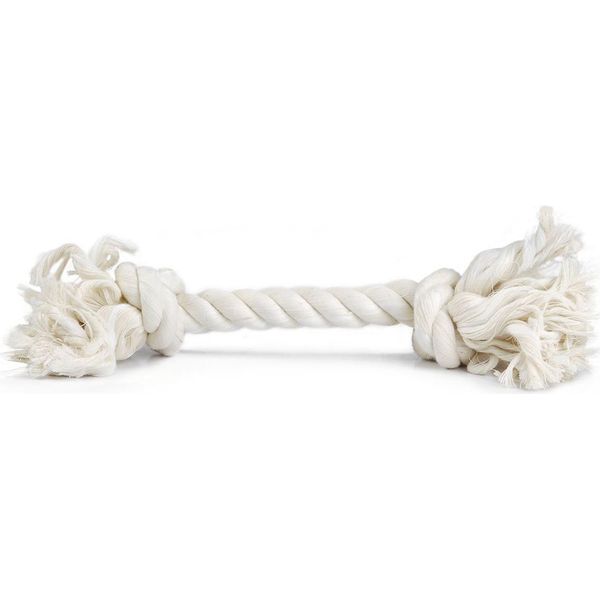 Corda Da Gioco Beeztees - Giocattolo Per Cani - Bianco - Piccolo - Circa 125 G-image