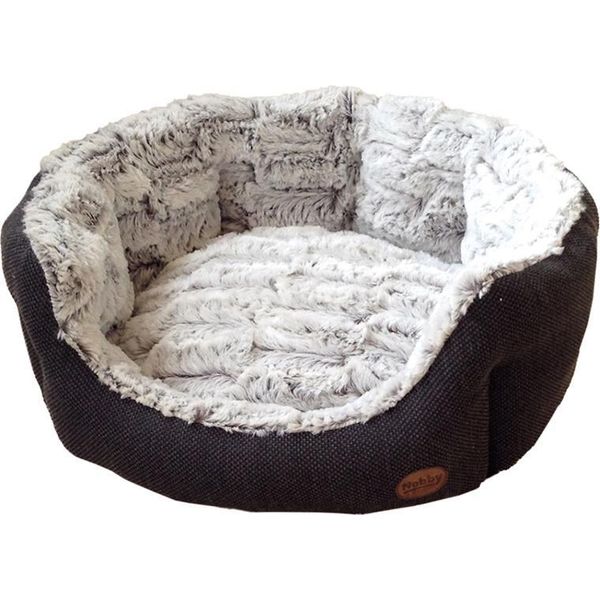 Letto Nobby Comfort Ovale "Cacho"" L X P X A: 86 X 70 X 24 Cm Grigio Scuro"-image