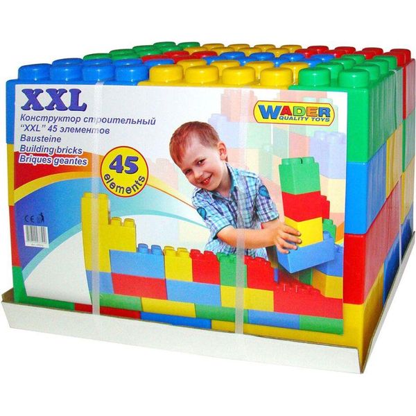 Polesie Wader Set Di Blocchi Da Costruzione Da 45 Pezzi Xxl 1450501-image