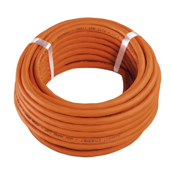 Hama 00020098 Netzwerkkabel Orange 25 Mcat.7 Rohkabel U/Ftp (Stp) (00020098)-image