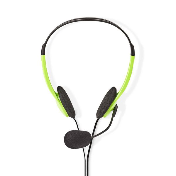 Auricolare Pc | On-Ear | Stereo | 2X 3,5 Mm | Microfono Pieghevole | Verde-image