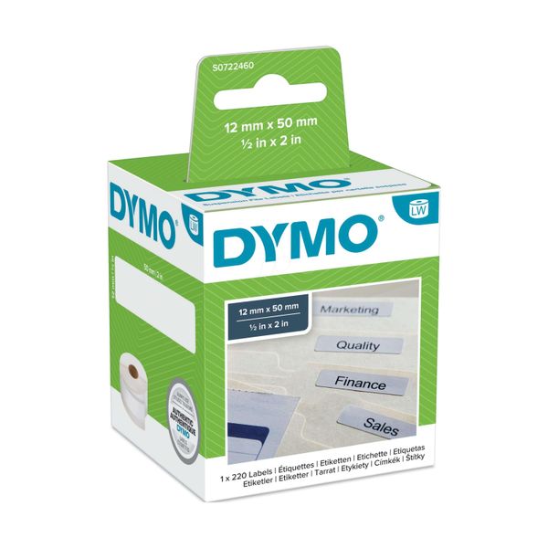 Original Dymo Labelwriter Duo (99017 / S0722460) Etikett 220X (12Mm X 51Mm)-image