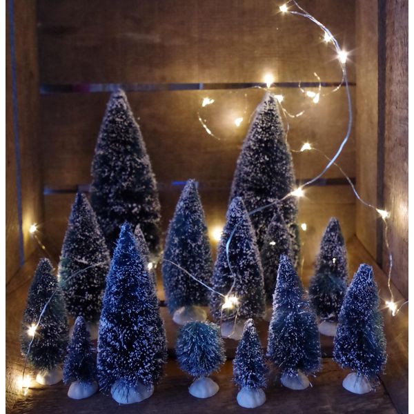 Set Albero Di Neve 16 Pezzi Mini Alberi-image