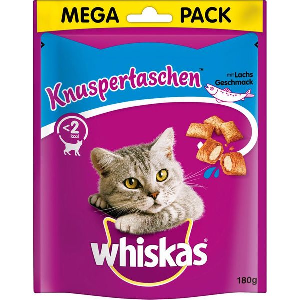 Whiskas 180Gx4 Knuspertasche Mit Lachs-image