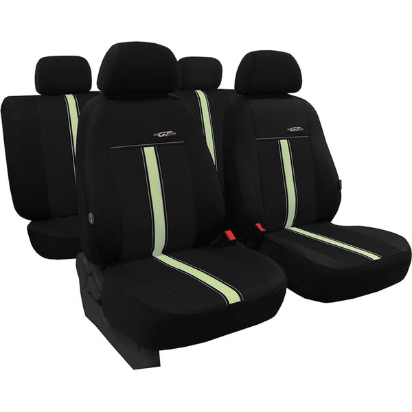 Coprisedili Per Auto Coprisedili Universali Per Fiat Doblo Ii Nero Beige Set Di 3-image