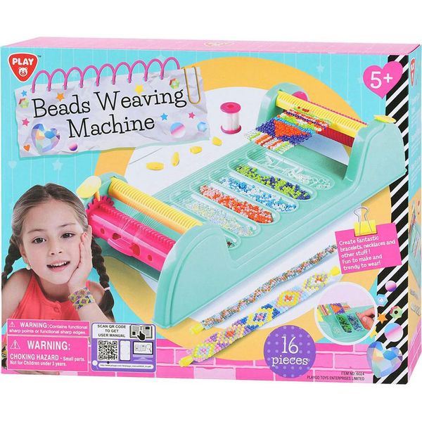 Set Di Macchine Per Tessere Braccialetti - Giocattolo Creativo Da 16 Pezzi Per Perline-image