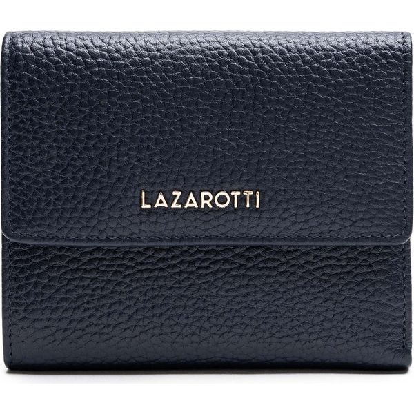 Lazarotti Pelle Portafoglio Bologna Leather Wallet With 8 Card Slots Navy Blu Scuro-image