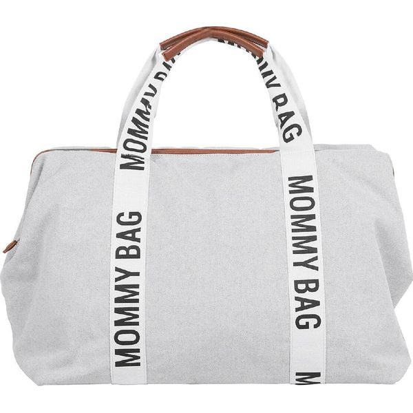 Childhome Borsa Per La Mamma In Tela Firmata Bianco Sporco-image