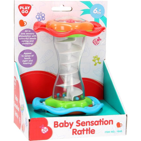 Sonaglio Giocattolo Play Baby - Sonaglio In Plastica Colorata Con Maniglia-image