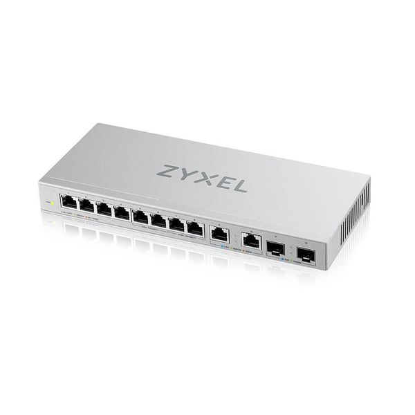 Zyxel XGS1010-12 - V2 - Switch - Gestito - 8 X 10/100/1000 + 2 X 100/1000/2,5G + 2 X 1 Gigabit/10 Gigabit Sfp+ (Uplink)-image