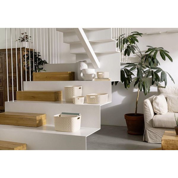 Curver Softex Cesto Portaoggetti S 4L Bianco Gesso-image
