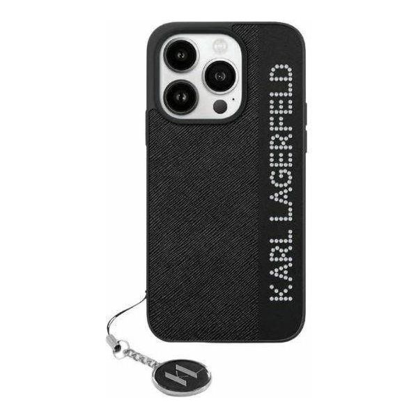 Karl Lagerfeld Klhcp15Xpsakdgck Custodia Rigida Per Iphone 15 Pro Max 6.7 Czarny/Nero Saffiano Strass E Charm-image