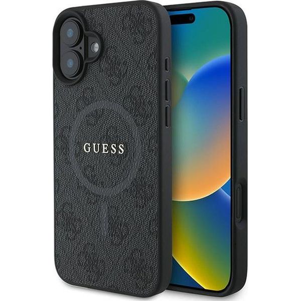 Guess Guhmp16Mg4Gfrk Custodia Rigida 4G Anello Classic Logo Magsafe Per Iphone 16 Plus 6.7 Czarny/Nero-image