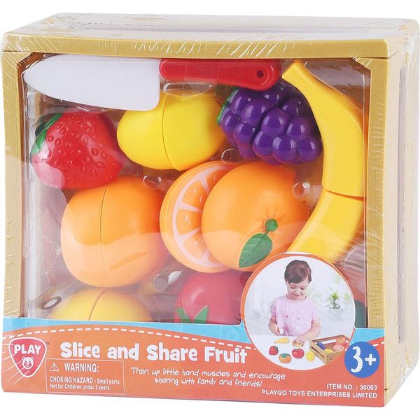 Giocattolo Che Affetta La Frutta In Una Scatola - 11 Pezzi - Giocattolo Colorato Per Bambini-image
