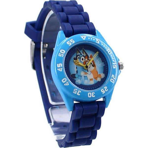 Vadobag | Orologio Per Bambini Bluey E Bingo - Blu - Impermeabile - Cinturino Regolabile - Divertente Per I Bambini-image