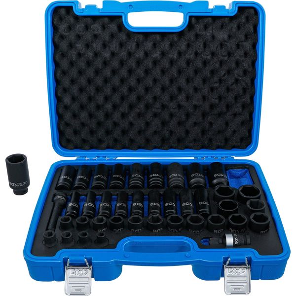 Set Di Chiavi A Bussola Esagonale | Azionamento Quadrato 12,5 Mm (1/2") | Sw 9 - 30 Mm | 40 Pz."-image