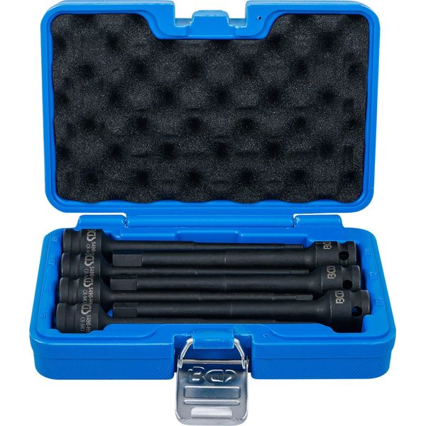 Set Di Bussole Elettriche | Lunghezza 150 Mm | Attacco Quadro 12,5 Mm (1/2") | Attacco Esagonale 5 - 14 Mm | 7 Pz."-image