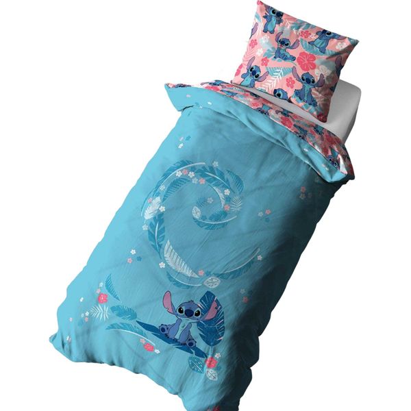 Lilo & Stitch - Biancheria Da Letto Reversibile TC173 (Letto Singolo) (Blu)-image