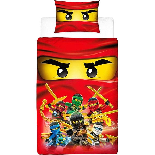 Lego Ninjago - Biancheria Da Letto Reversibile TC160 (Letto Singolo) (Colorata)-image