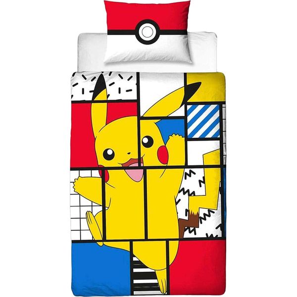Pokemon - Biancheria Da Letto "Super Memphis"", Reversibile TC728 (Letto Singolo) (Colorato)"-image