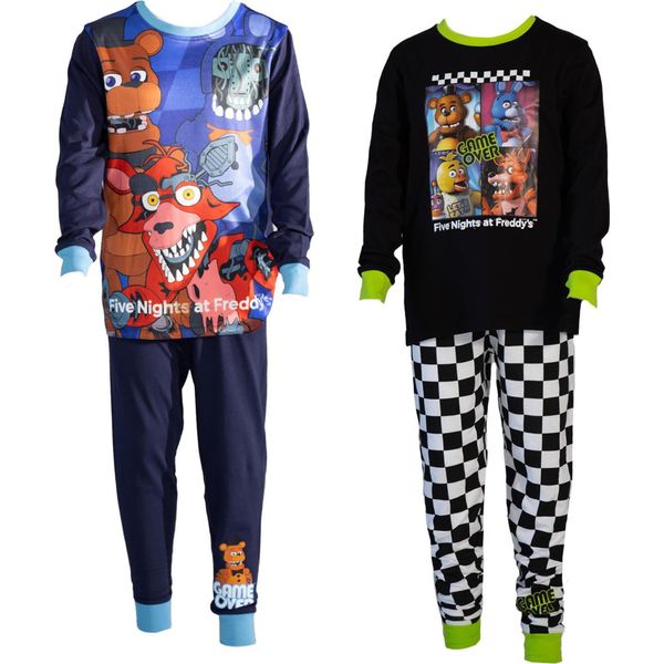 Five Nights At Freddys - Pigiama "Game Over"" Con Pantaloni Lunghi Per Bambini (Confezione Da 2) TC815 (140) (Colorato)"-image