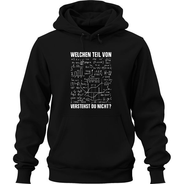 Quale Parte Della Matematica Non Capisci Formule Nerd Iq Divertente Felpa Con Cappuccio Unisex, Nero, Xl-image