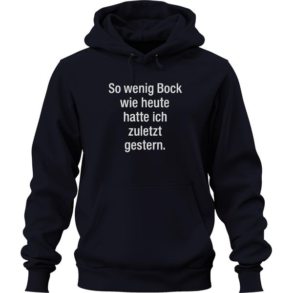 L'ultima Volta Che Sono Stato Pigro Come Oggi Divertente Sarcastico Pigro Unisex Felpa Con Cappuccio, Navy, Xl-image