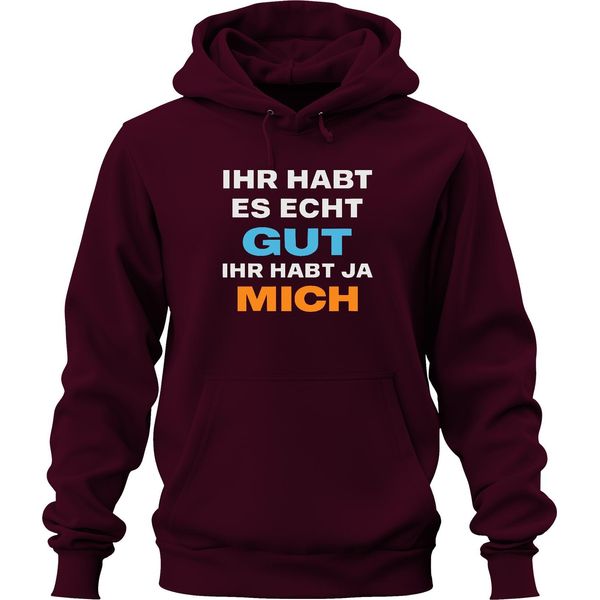 Hai Davvero Bene Hai Me Divertente Regalo Sarcastico Felpa Con Cappuccio Unisex, Borgogna, 3XL-image