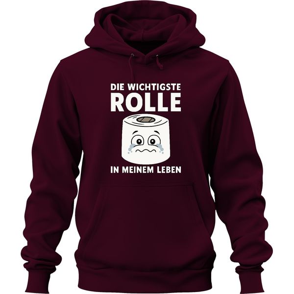 Il Ruolo Più Importante Nella Mia Vita La Carta Igienica Regalo Divertente Felpa Con Cappuccio Unisex, Borgogna, Xxl-image
