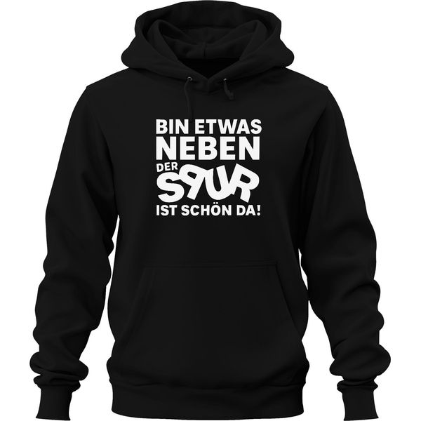 Sono Un Po' Fuori Strada è Bello Perché Divertente Sarcastico Partito Unisex Felpa Con Cappuccio Con Cappuccio, Nero, Xxl-image