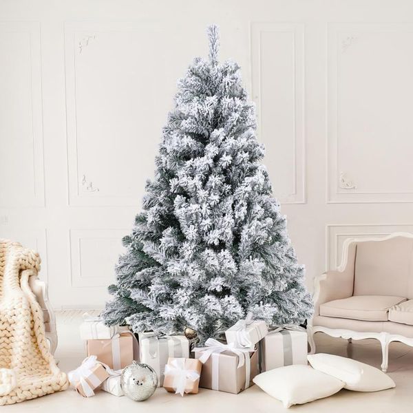 Albero Di Natale Artificiale Izrielar 150 Cm Con Neve Incl. 550 Aghi In Pvc, Supporto In Metallo, Abete, Albero Di Natale-image