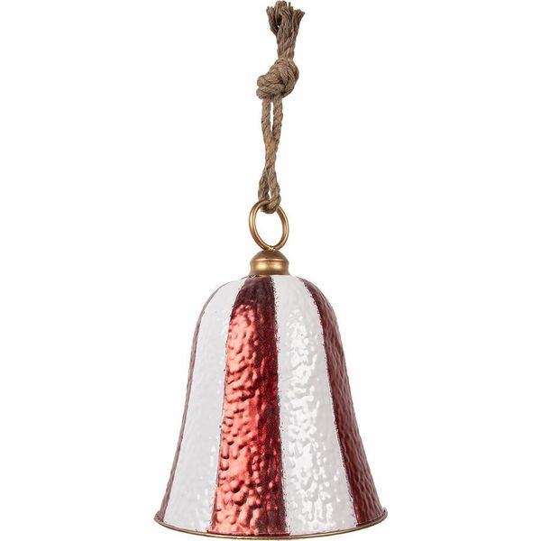 Campana Decorativa Clayre & Eef Ø 28X39 Cm In Metallo Rosso-image