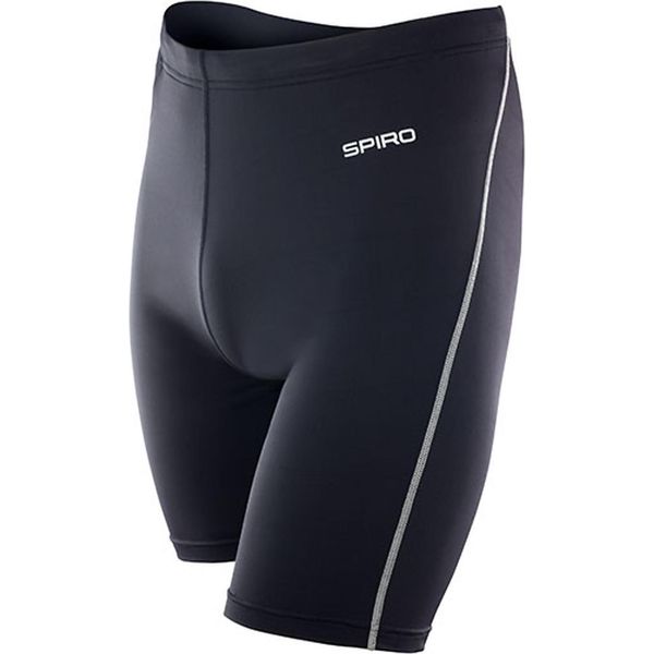 Spiro S250M | Pantaloncini Bodyfit Da Uomo Per L'allenamento - Colore: Nero - Taglia: Xs/S-image