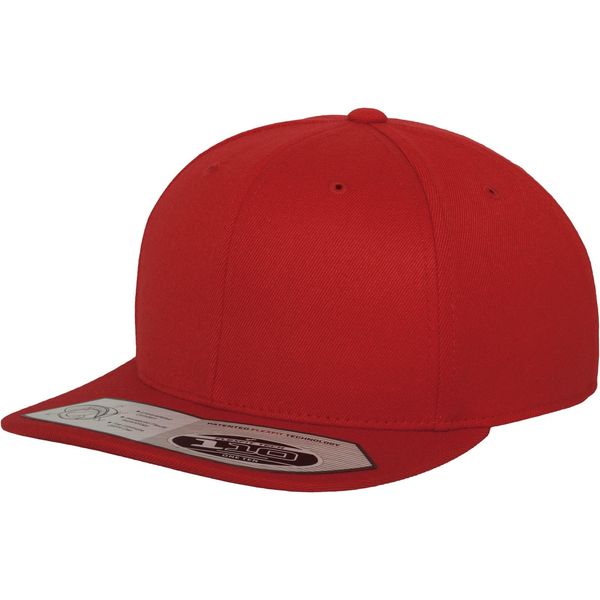 Flexfit 110 | 110 Fitted Snapback Cap / Berretto / Cappello - Colore: Rosso - Taglia: Unica-image