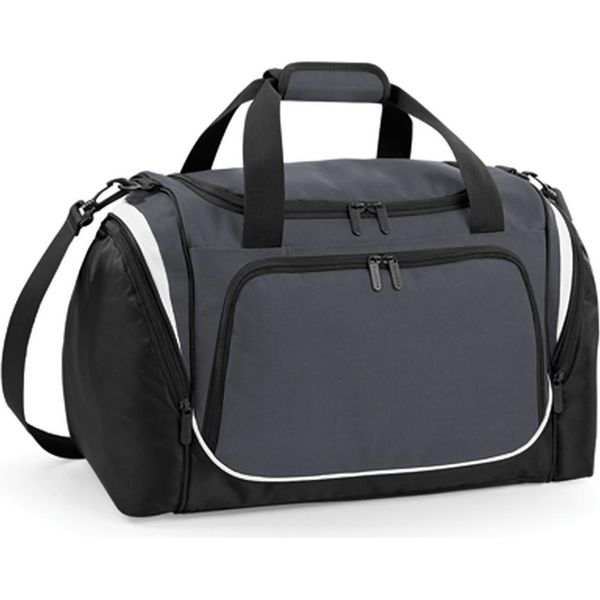 Quadra QS277 | Borsa Sportiva Pro Team Locker | 48 X 30 X 27 Cm - Colore: Grigio Grafite/Nero/Bianco - Dimensioni: 48 X 30 X 27 Cm-image