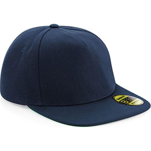 Cappello / Berretto / Cappello Beechfield B660 | Original Flat Peak Snapback - Colore: French Navy/French Navy - Taglia: Unica-image