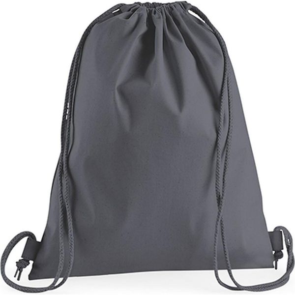 Westford Mill W210 | Cotone Premium Gymsac / 37 X 46 Cm - Colore: Grigio Grafite - Dimensioni: 37 X 46 Cm-image