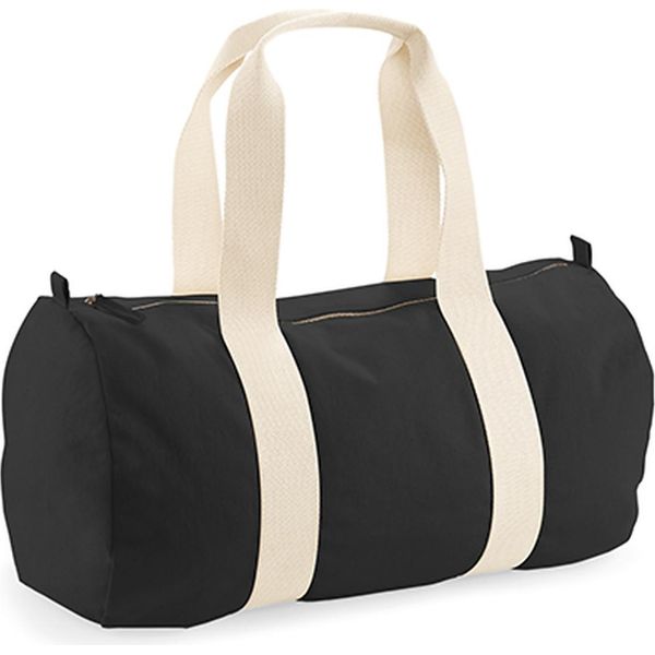 Westford Mill W814 | Earthaware Organic Barrel Bag / 50 X 25 X 25 Cm - Colore: Nero - Dimensioni: 50 X 25 X 25 Cm-image