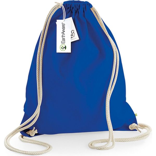 Westford Mill W810 | Earthaware Organic Gymsac / 37 X 47 Cm - Colore: Bright Royal - Dimensioni: 37 X 47 Cm-image