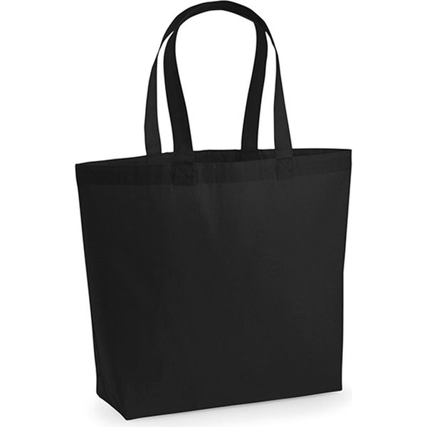 Westford Mill W225 | Premium Cotone Maxi Tote 39 X 36,5 X 13 Cm - Colore: Nero - Taglia: Unica-image