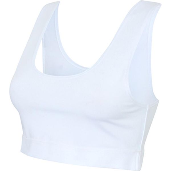 Sf Women SK236 | Donna Moda Crop Top / Single-Jersey - Colore: Bianco/Bianco - Taglia: M-image