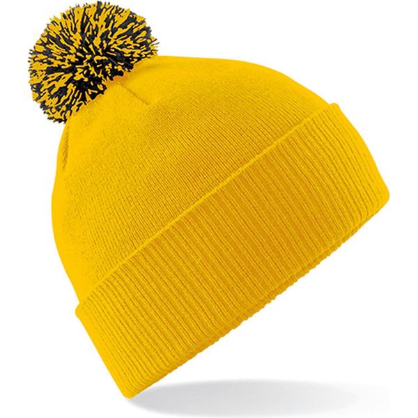 Beechfield B450 | Snowstar Beanie Cappello Invernale - Colore: Oro/Nero - Taglia: Unica-image