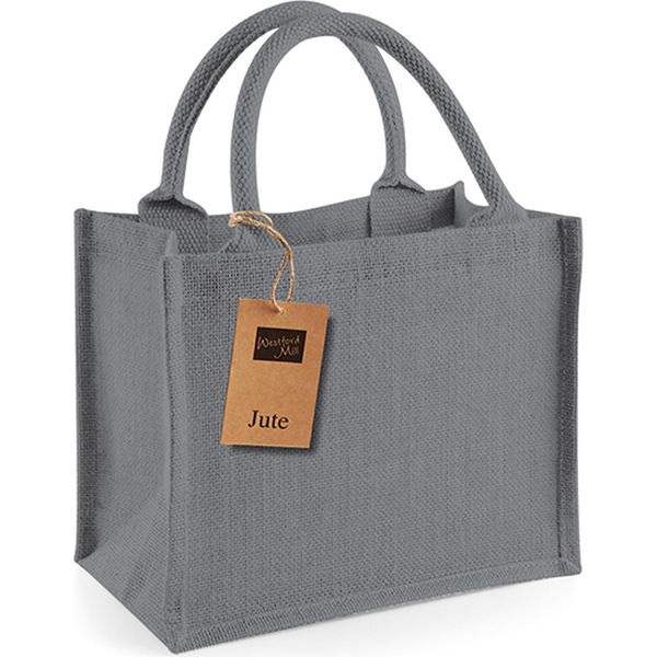 Westford Mill W412 | Mini Borsa Regalo In Iuta 26 X 22 X 14 Cm - Colore: Grigio Grafite/Grigio Grafite - Taglia: Unica-image