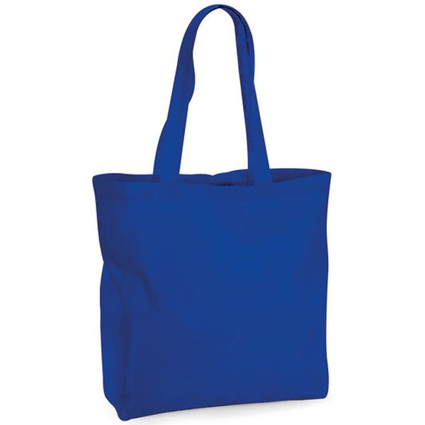Westford Mill W265 | Organic Premium Cotone Maxi Tote 35 X 39 X 13,5 Cm - Colore: Bright Royal - Taglia: Unica-image