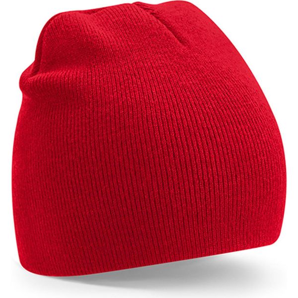 Beechfield B44R | Recycled Original Pull-On Beanie - 100% Poliestere Riciclato - Farbe: Classic Red - GrößE: Taglia Unica-image