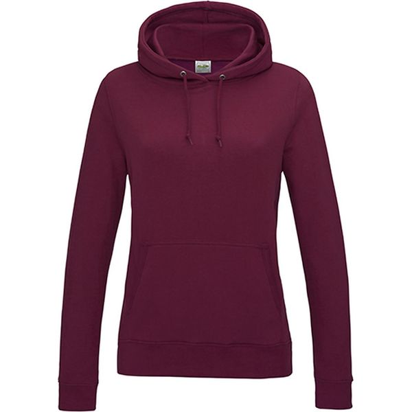 Just Hoods JH001F | Felpa Con Cappuccio Girlie College / Felpa Con Cappuccio / Wrap Certificate - Colore: Borgogna - Taglia: M-image
