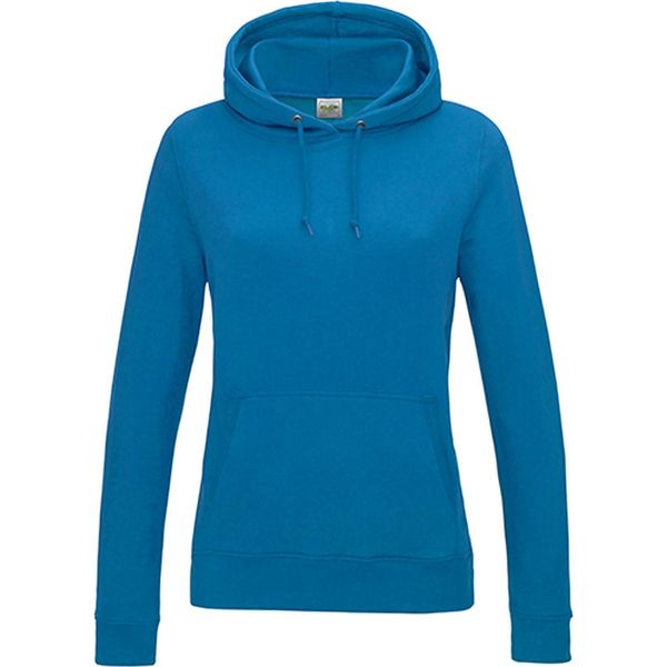 Just Hoods JH001F | Felpa Con Cappuccio Girlie College / Felpa Con Cappuccio / Wrap Certificata - Colore: Blu Zaffiro - Taglia: S-image