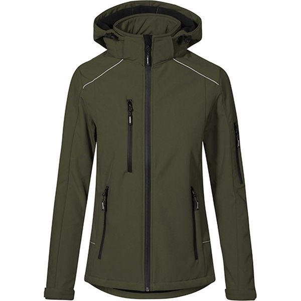 Promodoro 7865 | Giacca Softshell Donna Calda Impermeabile Antivento - Colore: Khaki - Taglia: Xxl-image