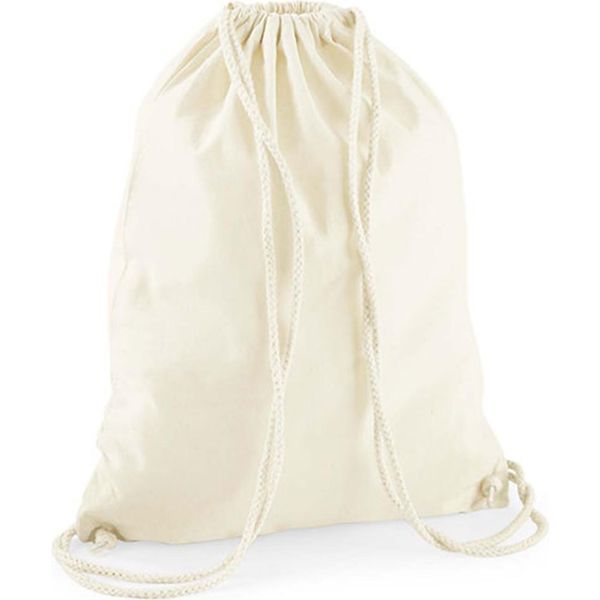 Westford Mill W910 | Cotone Riciclato Gymsac 37 X 46 Cm - Colore: Naturale - Taglia: Unica-image